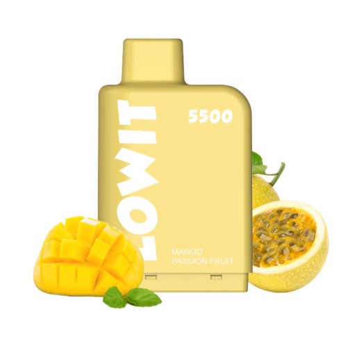 ELFBAR LOWIT MANGO PASSION FRUIT 5500 PUFF  5% (REFIL)