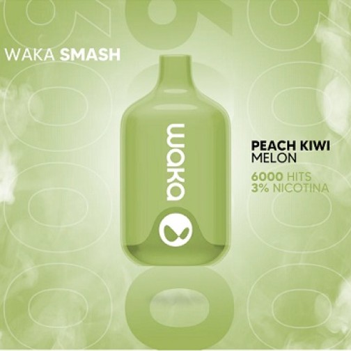 WAKA PEACH KIWI MELON 6000 PUFF 3%