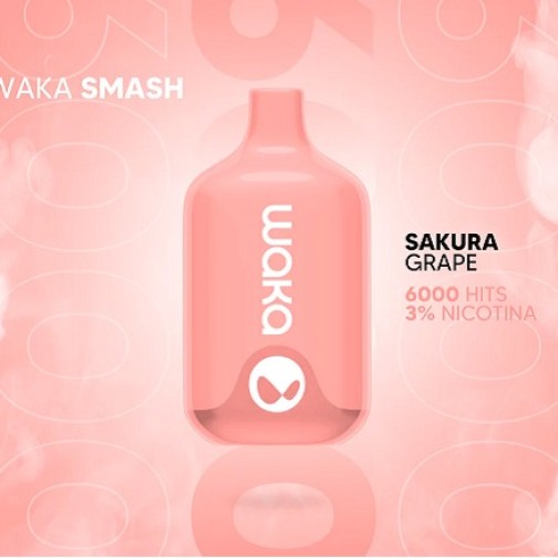 WAKA SAKURA GRAPE 6000 PUFF 3%