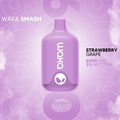 WAKA STRAWBERRY GRAPE 6000 PUFF 3%