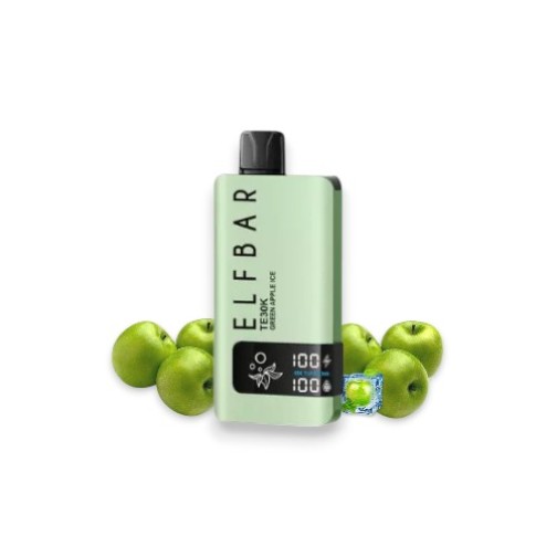 ELFBAR TE GREEN APPLE ICE 30000 PUFF 5%