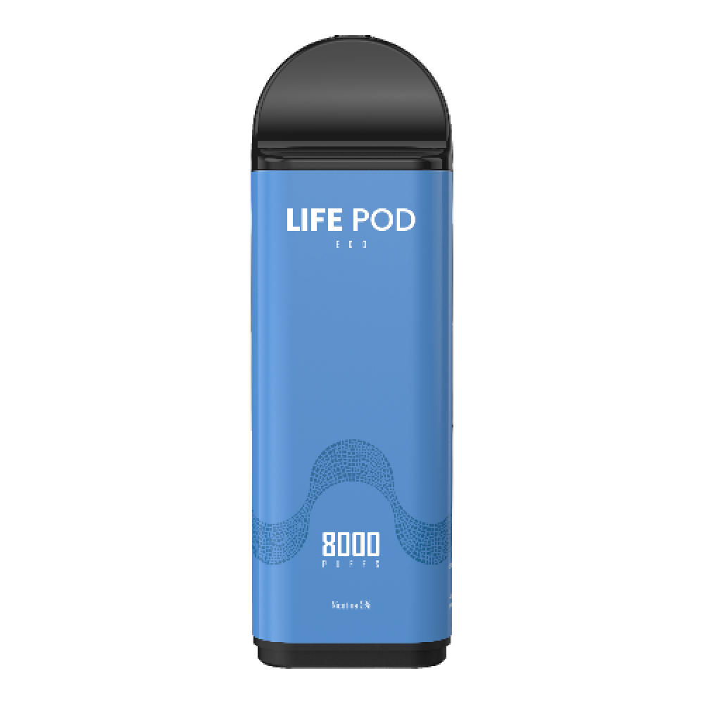 Life Pod Refil BLUE RAZZ ICE 8000 Puffs
